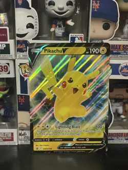 Pokemon TCG Black Star Promo - Pikachu V SWSH198 - Jumbo Holo Card - Image 1