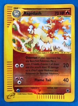 RAPIDASH 26/165 - REVERSE HOLO RARE - EXPEDITION - POKEMON CARD - LP - VTG - Image 1