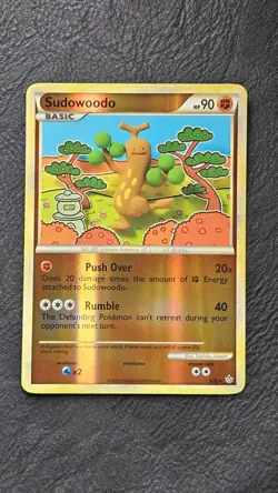 Sudowoodo 9/95 Rare Reverse Holo Pokemon TCG Unleashed - Image 1