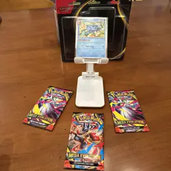 2025 Pokemon TCG Mega Evolution Golduck Promo (3) Three Booster Pack Please Read - Image 1