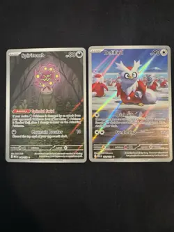 Pokemon Me01: Mega Evolution - Delibird 152/132 & Spiritomb 148/132 IRs - Image 1