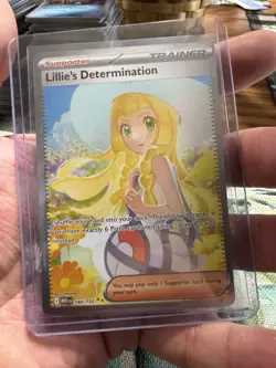 Pokemon Full Art Lillie’s Determination Special Illustration Rare 184/132 SAR - Image 1