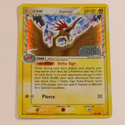 Fearow Holo Stamped 18/100 Pokemon EX Crystal Guardians - Image 1