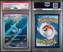 2023 POKEMON MEW EN-151 ILLUSTRATION RARE 171/165 WARTORTLE PSA 9 - Image 3