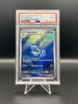 2023 POKEMON MEW EN-151 ILLUSTRATION RARE 171/165 WARTORTLE PSA 9 - Image 4