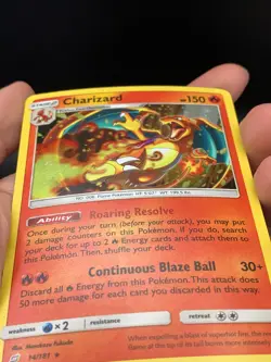 Charizard 14/181 Cosmos Holo Rare Sun & Moon: Team Up Costco 2019 Pokemon NM - Image 3