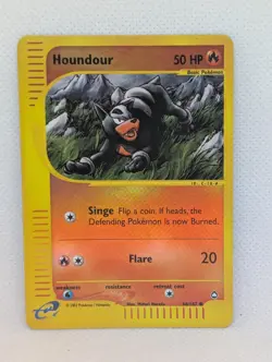 Houndour - Aquapolis - 86/147 - Reverse Holo Rare - Pokemon TCG - Nintendo LP - Image 1