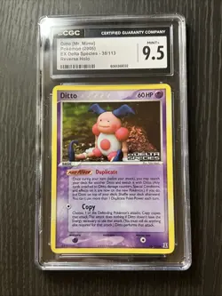 Pokemon Ex Delta Species Ditto [Mr Mime] 38/113 Reverse Holo Stamped CGC 9.5 - Image 1