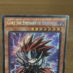 Yugioh TCG Gorz The Emissary of Darkness BLMM-EN005 1st Edition Secret Rare - Image 2