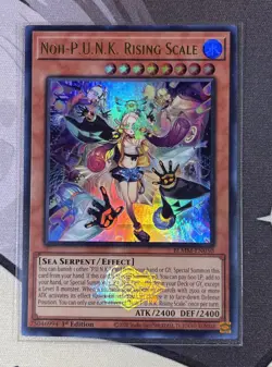 Yu-Gi-Oh! Noh-P.U.N.K. Rising Scale BLMM-EN050 1st Edition Ultra Rare NM - Image 1