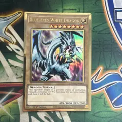 Yugioh! Blue-Eyes White Dragon MGED-EN001 Gold Rare 1st Edition VLP/NM - Image 1