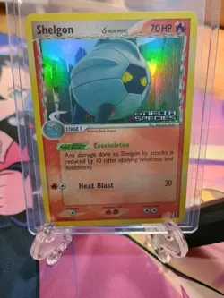 Pokemon TCG Shelgon Card 54/113 EX Delta Species 2005 Reverse Holo Stamped - Image 1