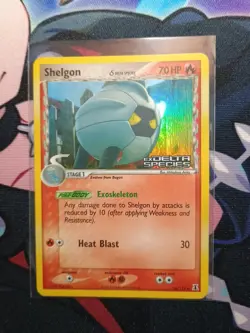 Pokemon TCG Shelgon Card 54/113 EX Delta Species 2005 Reverse Holo Stamped - Image 2