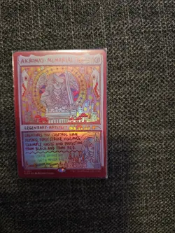 MTG Akroma's Memorial 1527 Rainbow Foil Card Secret Lair Drop Series - Image 1