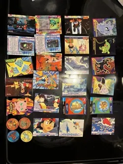 Lot Of Topps Pokemon Cards And Flippo Chips - Image 1