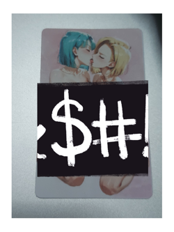 Dragon ball Bulma and Androd 18 Hentai Card - Image 1