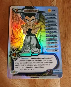 DBZ Dragon Ball Z Card FOIL Gotenks 154 CCG Unlimited Buu Saga HP Hi-tech RARE - Image 2