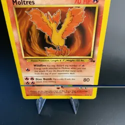 Moltres Fossil 27/62 Non-Holo Unlimited Rare Vintage Pokemon Card WOTC 1999 - Image 3