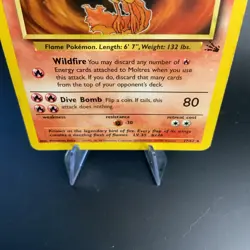 Moltres Fossil 27/62 Non-Holo Unlimited Rare Vintage Pokemon Card WOTC 1999 - Image 4