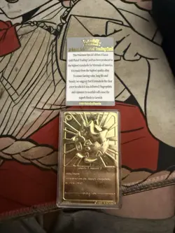 Pokemon 23K Gold Plated Trading Card Limited Edition Togepi W/ certificate - Image 1