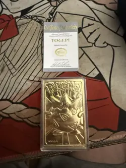 Pokemon 23K Gold Plated Trading Card Limited Edition Togepi W/ certificate - Image 2