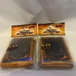 2 PACKS OF 50 YUGIOH Back of the card Sleeves Official Duelist Card Sleeves - Image 1