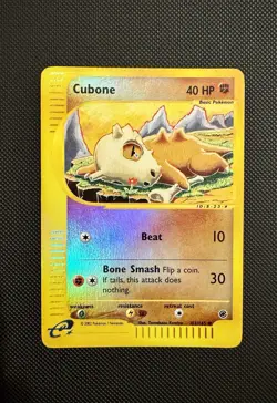 Pokemon TCG Cubone Expedition Base Set Reverse Holo Card 103/165 - Image 1