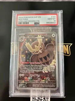 Pokemon TCG Noctowl #141 Promo Card Stellar Crown PSA 10 - Image 1