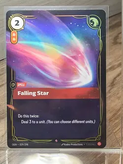FOIL Riftbound Falling Star card 029/298 League of Legends - Image 1