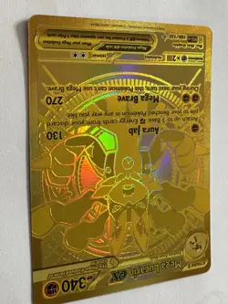 Mega Evolutions Mega Lucario Ex Gold Hyper Rare #188 Pokemon Card - Image 3