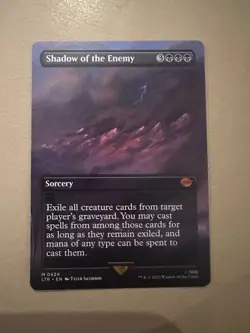 MTG - Shadow of the Enemy Borderless - The Lord of the Rings - NM - Image 1