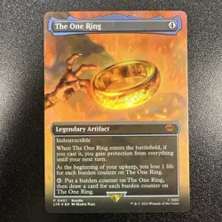 The One Ring Borderless Foil - Mythic - Lord of the Rings LOTR MTG JY - Image 1