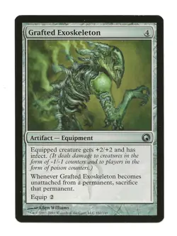 Grafted Exoskeleton MTG Artifact Cards Scars of Mirrodin NM Magic the Gathering - Image 1