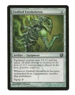 Grafted Exoskeleton MTG Artifact Cards Scars of Mirrodin NM Magic the Gathering - Image 3