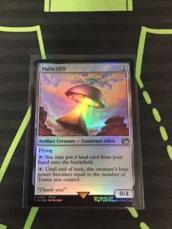 MTG Magic The Gathering PuPu UFO Foil FIN Artifact Final Fantasy Commander - Image 1