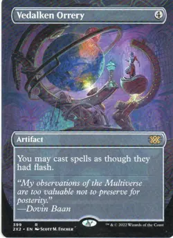 MTG: Double Masters 2022: Borderless Vedalken Orrery: Lightly Played Condition - Image 1