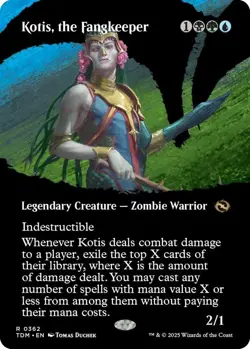 Kotis the Fangkeeper Borderless 0362 MTG Tarkir: Dragonstorm Rare NP - Image 1