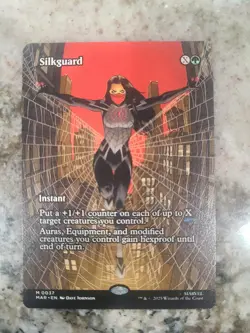 Silkguard 0037 Borderless MTG Spider-Man Non-Foil M/NM - Image 1