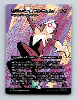 Spider-Gwen Web-Warrior #0024 (Borderless) Najeela MTG Spider-Man Regular - NM/M - Image 1