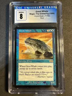 Great Whale CGC 8 Urza's Saga (USG) MTG Magic - Image 1