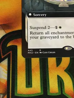 C5199 MAGIC GATHERING MTG MODERN HORIZONS 2 RESURGENT BELIEF #443 NM RARE BORDER - Image 4