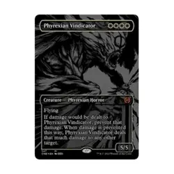 WOTC Phyrexia: All Will Phyrexian Vindicator (Oil Slick Raised Foil) (MR) NM - Image 1