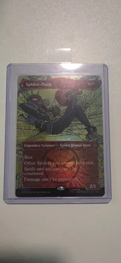 MTG Spider-Punk (0210) - Foil - Borderless, English Marvel's Spider-Man - Image 1