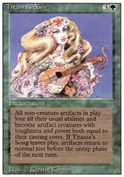 [1x] Titania's Song Played, English Revised Edition MTG Magic - Image 1
