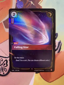 League of Legends Riftbound Origins Falling Star Rare 029/298 - Image 1