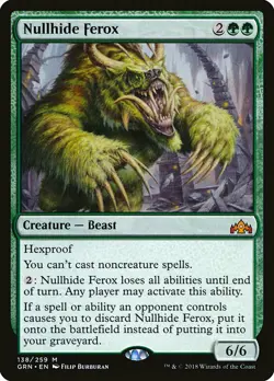 1x Nullhide Ferox - NM English MTG - Guilds of Ravnica - Image 1