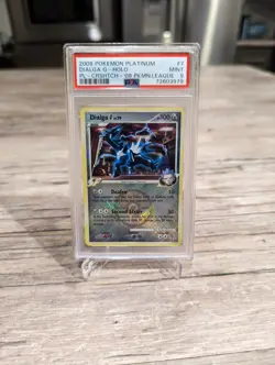 PSA 9 MINT - 2009 Dialga G Crosshatch Pokemon League Holo Promo 7/127 Platinum - Image 1