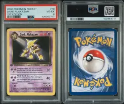 2000 Pokemon Team Rocket Dark Alakazam 1st Edition #18 PSA 4 VG-EX - Image 3