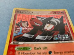 Pokemon Reverse/Stamped Holo Houndour- EX Team Rocket Returns- 60/109- HP - Image 3