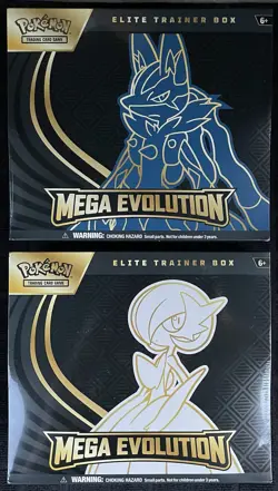 Pokemon TCG Mega Evolution ETB Lot of 2 Lucario & Gardevoir Elite Trainer Boxes - Image 1